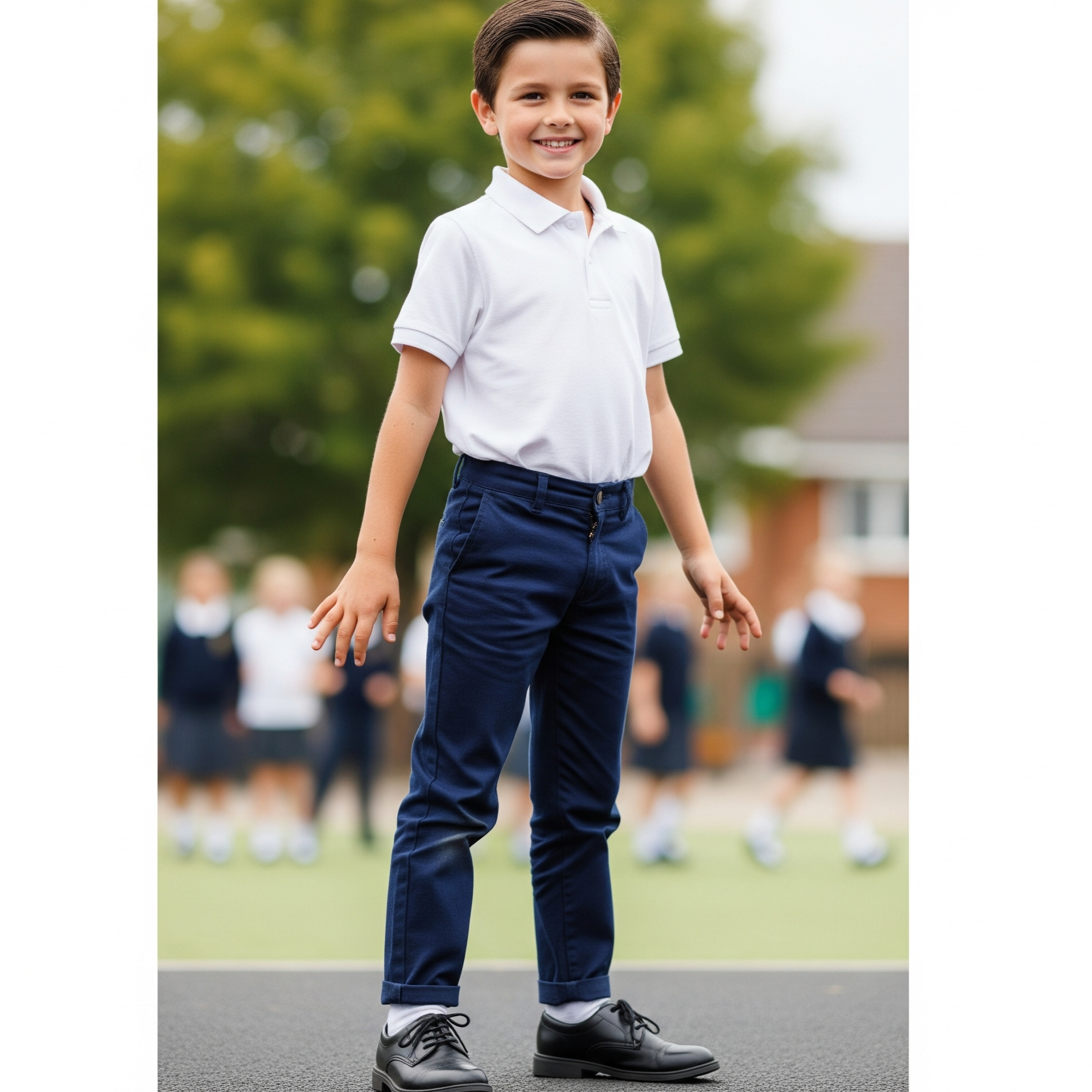 PANTALON COLEGIAL EN LINOFLEX  PARA HOMBRE